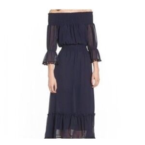 MISA navy blue elegant cocktail dress size medium NWT